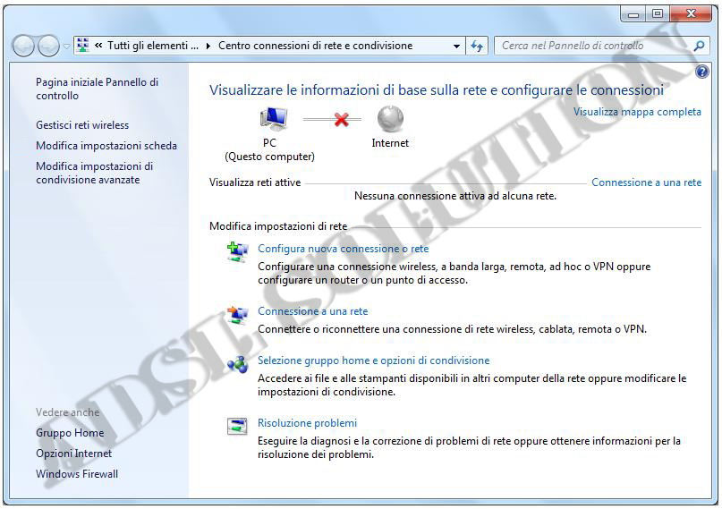 Configurazione scheda di rete wireless in DHCP su di Windows 7 Configurazione scheda di rete wireless in DHCP su di Windows 7