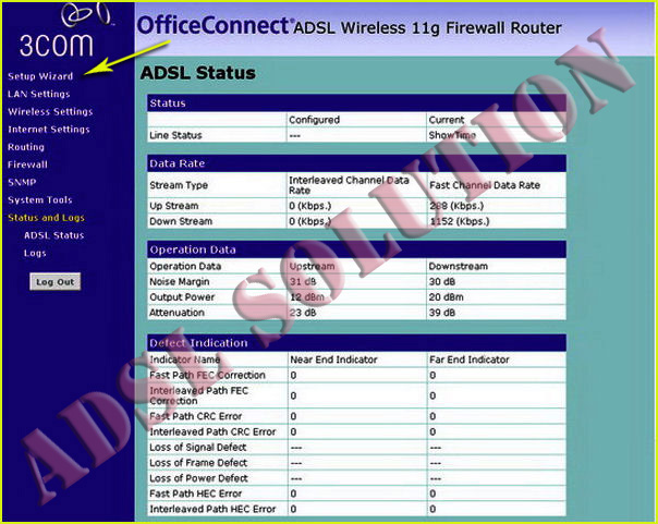 3Com Office Connect 3CRWE754G72-A Wireless ADSL 3Com Office Connect 3CRWE754G72-A Wireless ADSL