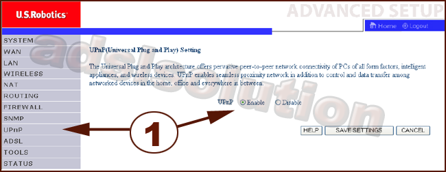 U.S. Robotics USR9110 UPnP U.S. Robotics USR9110 UPnP