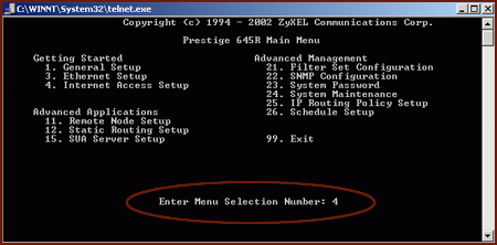 Zyxel ADSL Internet Access Router 645R Prestige Zyxel ADSL Internet Access Router 645R Prestige